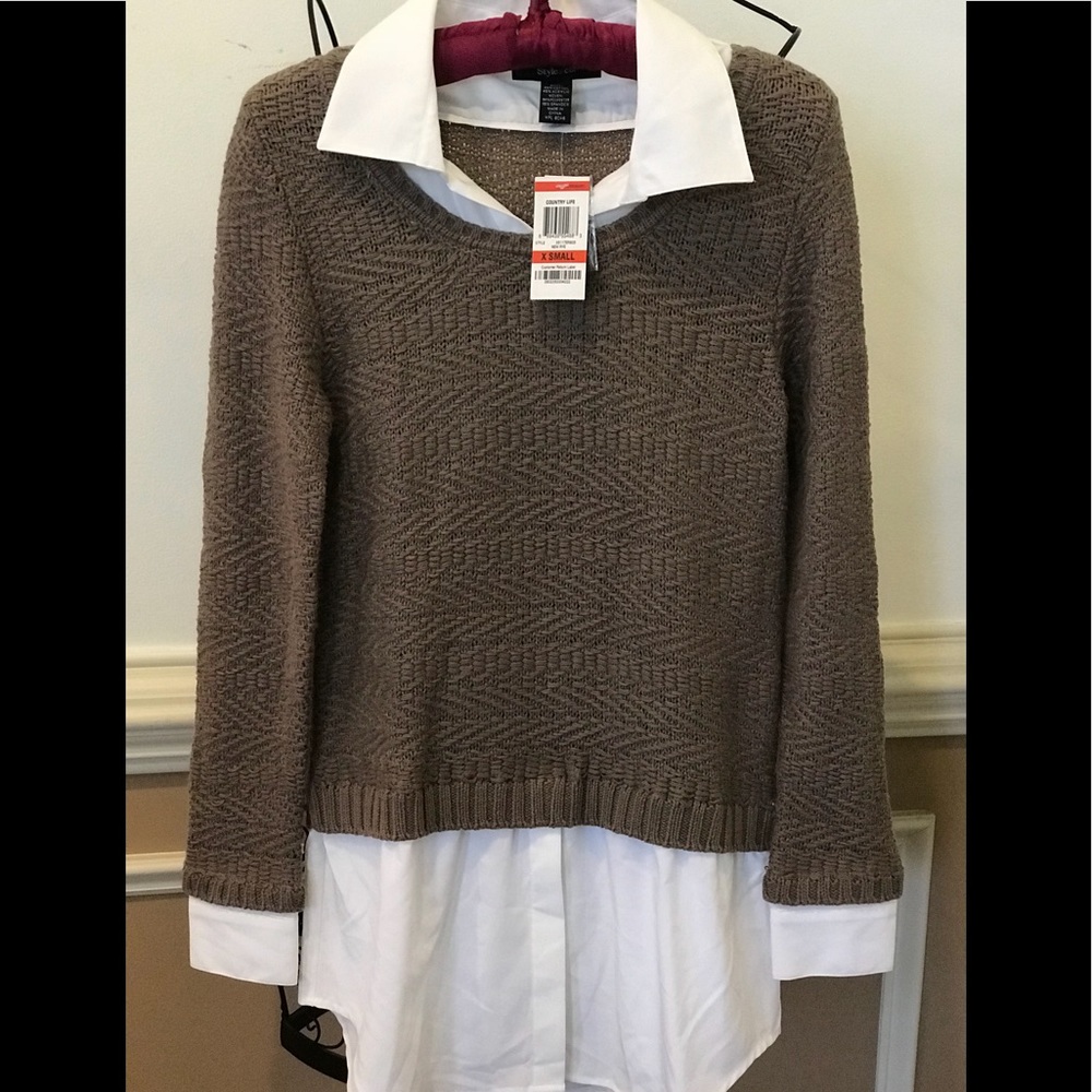 Style & Co sweater blouse top NWT - Picture 3 of 11